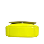 Christian Dior Pre-Owned Neon Yellow Lady Dior Flap Bag with Charms
