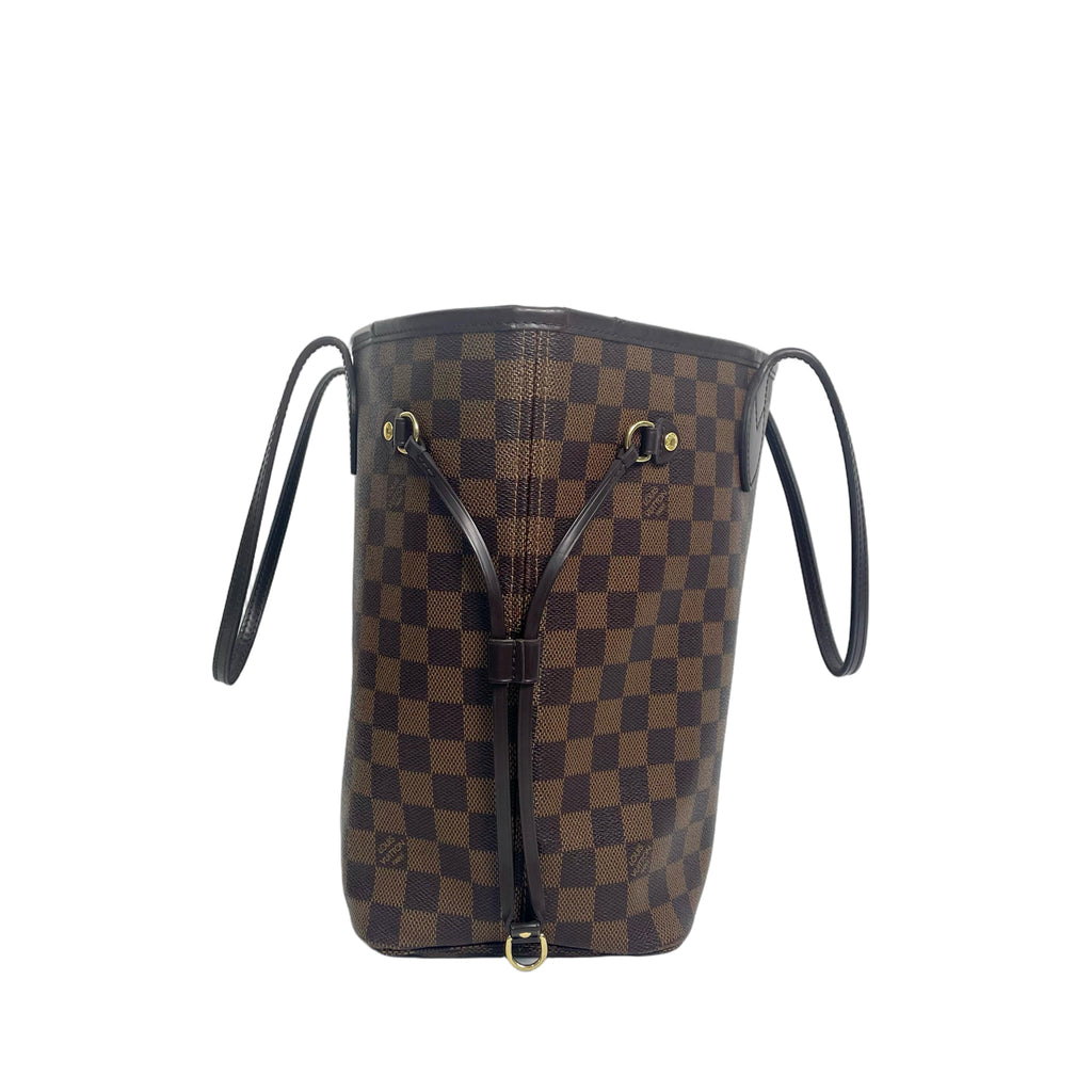 Louis Vuitton Pre-Owned Damier Ebene Neverfull MM with Pouch