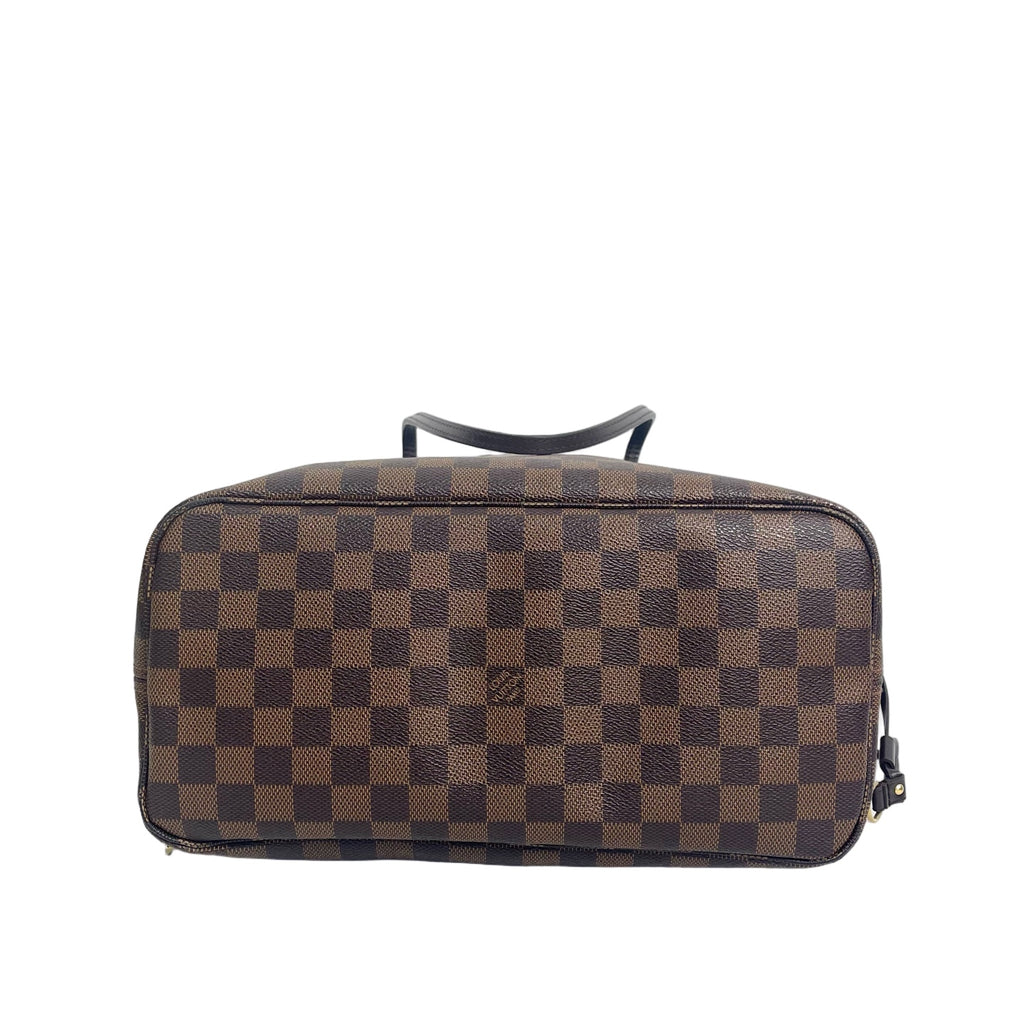 Louis Vuitton Pre-Owned Damier Ebene Neverfull MM with Pouch
