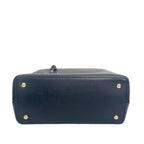 Fendi 2Jours Medium Black Grained Leather Top Handle Bag Shoulder Bag