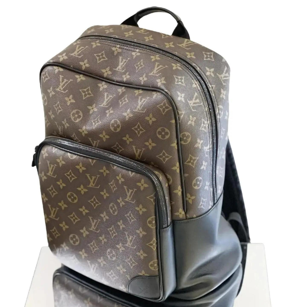 LOUIS VUITTON Dean Backpack Brown Monogram Macassar Canvas