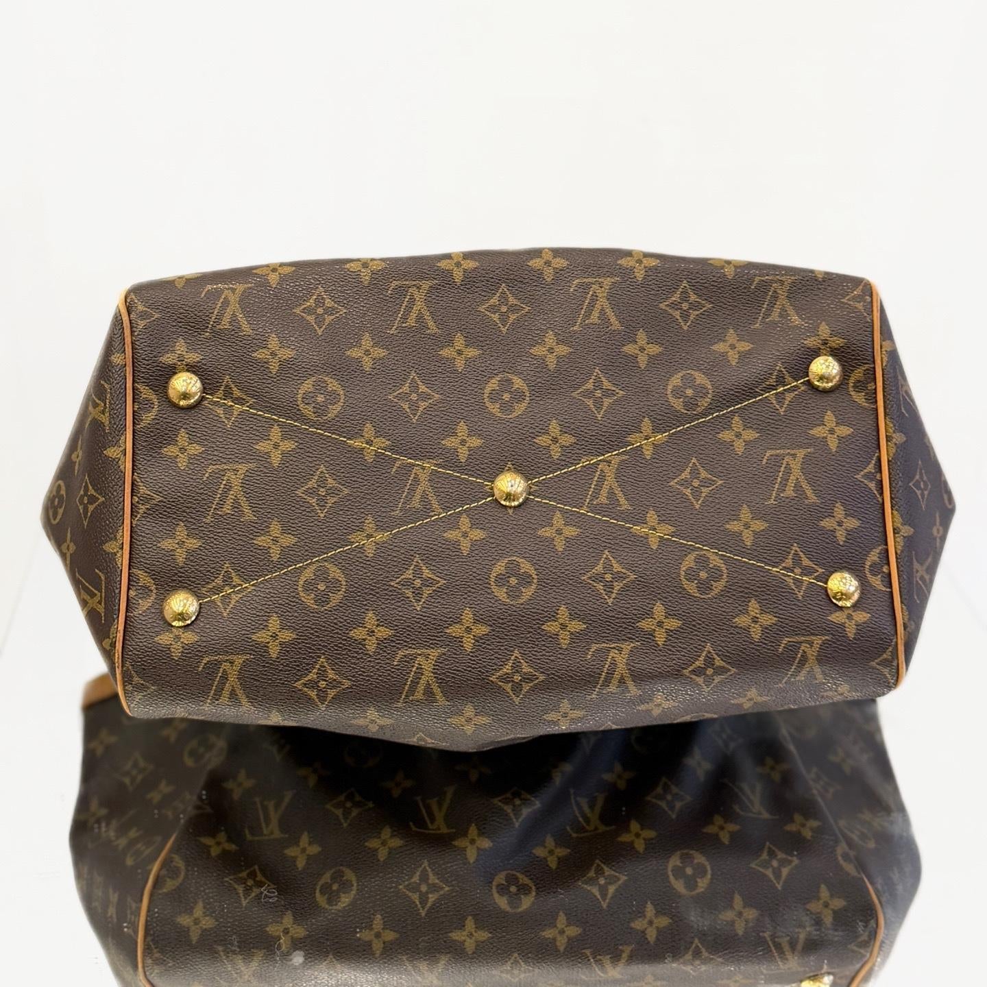 LOUIS VUITTON LV GHW Tivoli GM Shoulder Bag Monogram Brown