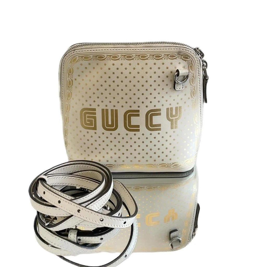 Gucci Guccy White Gold Minibag Crossbody Bag