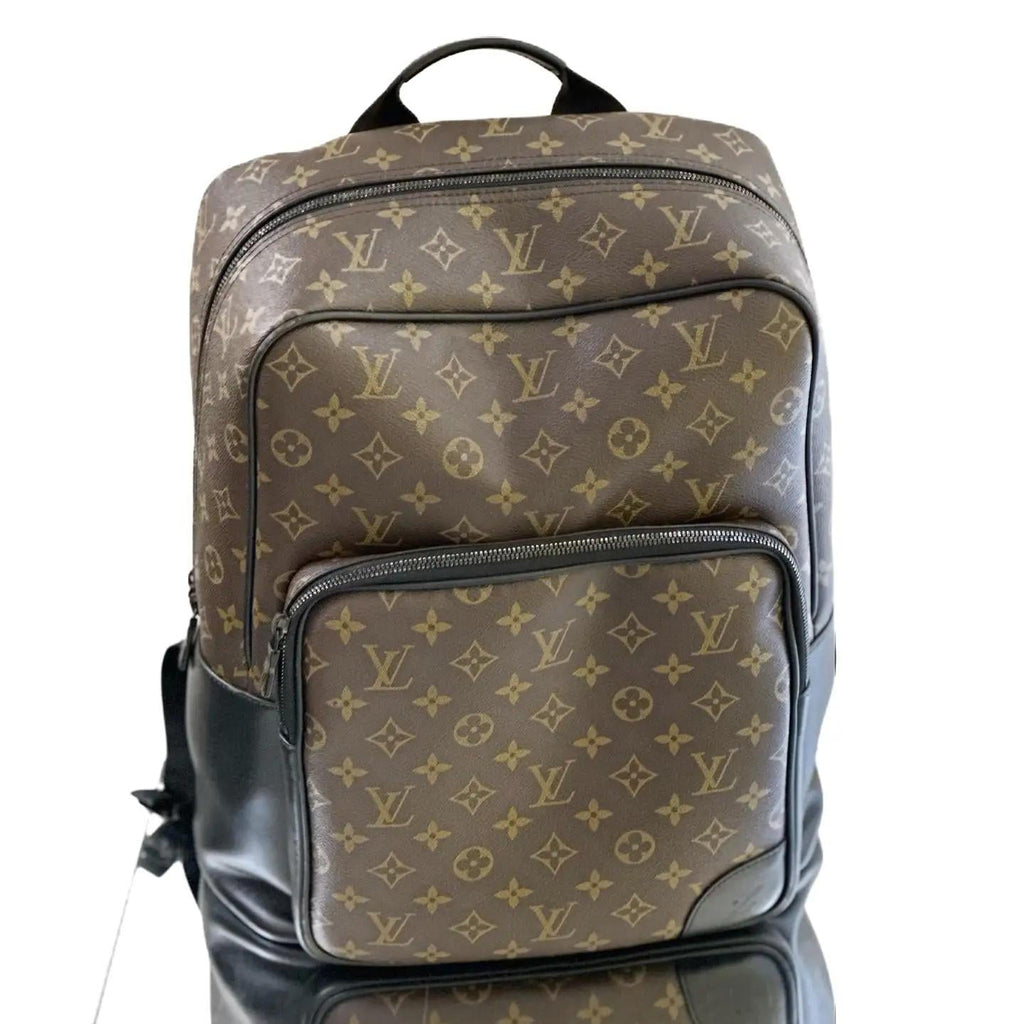 LOUIS VUITTON Dean Backpack Brown Monogram Macassar Canvas