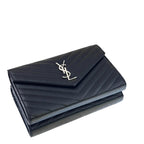 Saint Laurent Cassandre Chain Wallet black