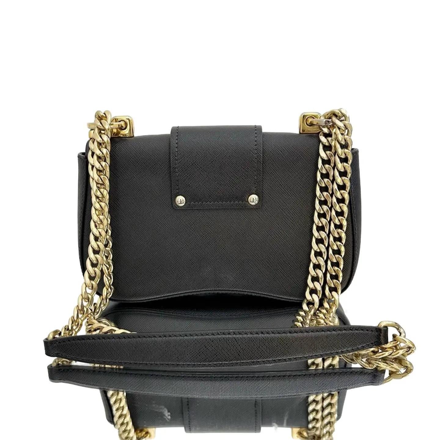 Prada Sidonie leather crossbody bag Black