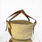LOEWE Raffia Handbag Small Basket Bag