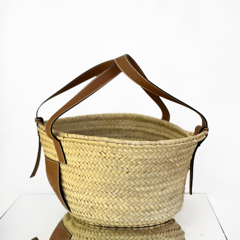 LOEWE Raffia Handbag Small Basket Bag