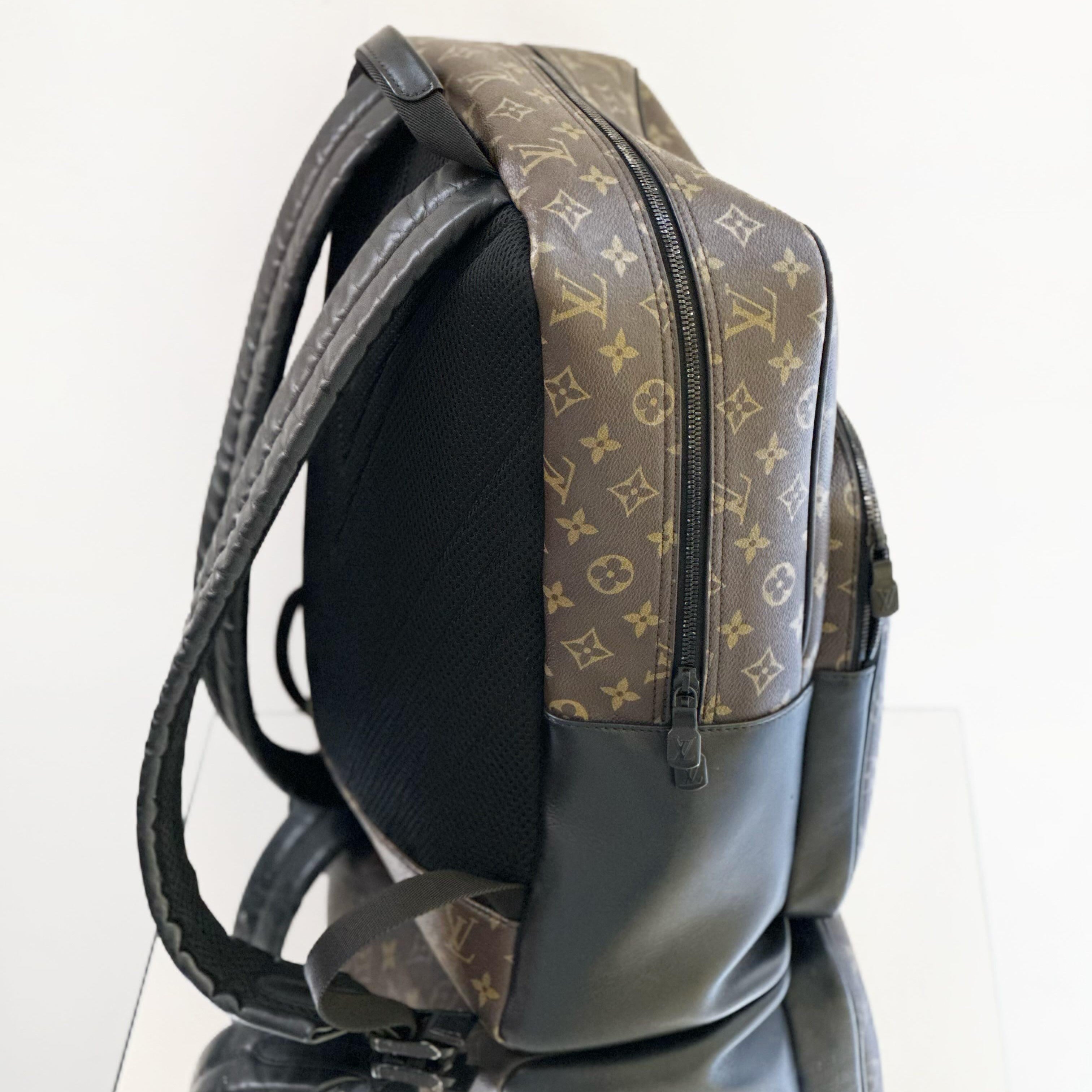 LOUIS VUITTON Dean Backpack Brown Monogram Macassar Canvas
