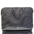 PRADA Triangle with Logo Briefcase Business Handbag Saffiano Black