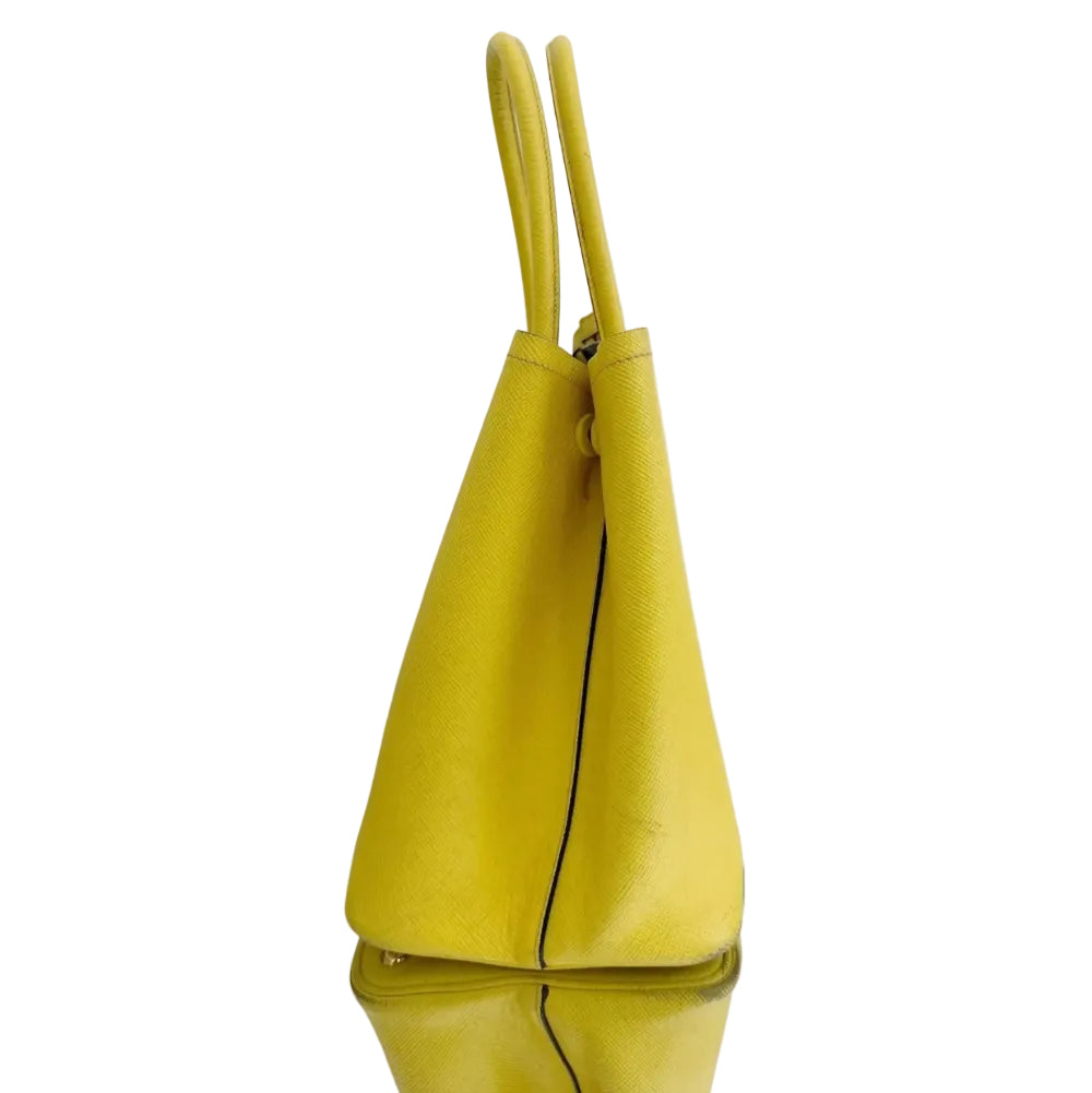 Prada Saffiano Cuir Medium Double Tote Bag