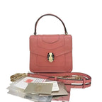 Bvlgari Serpenti crossbody bag Pink in Leather