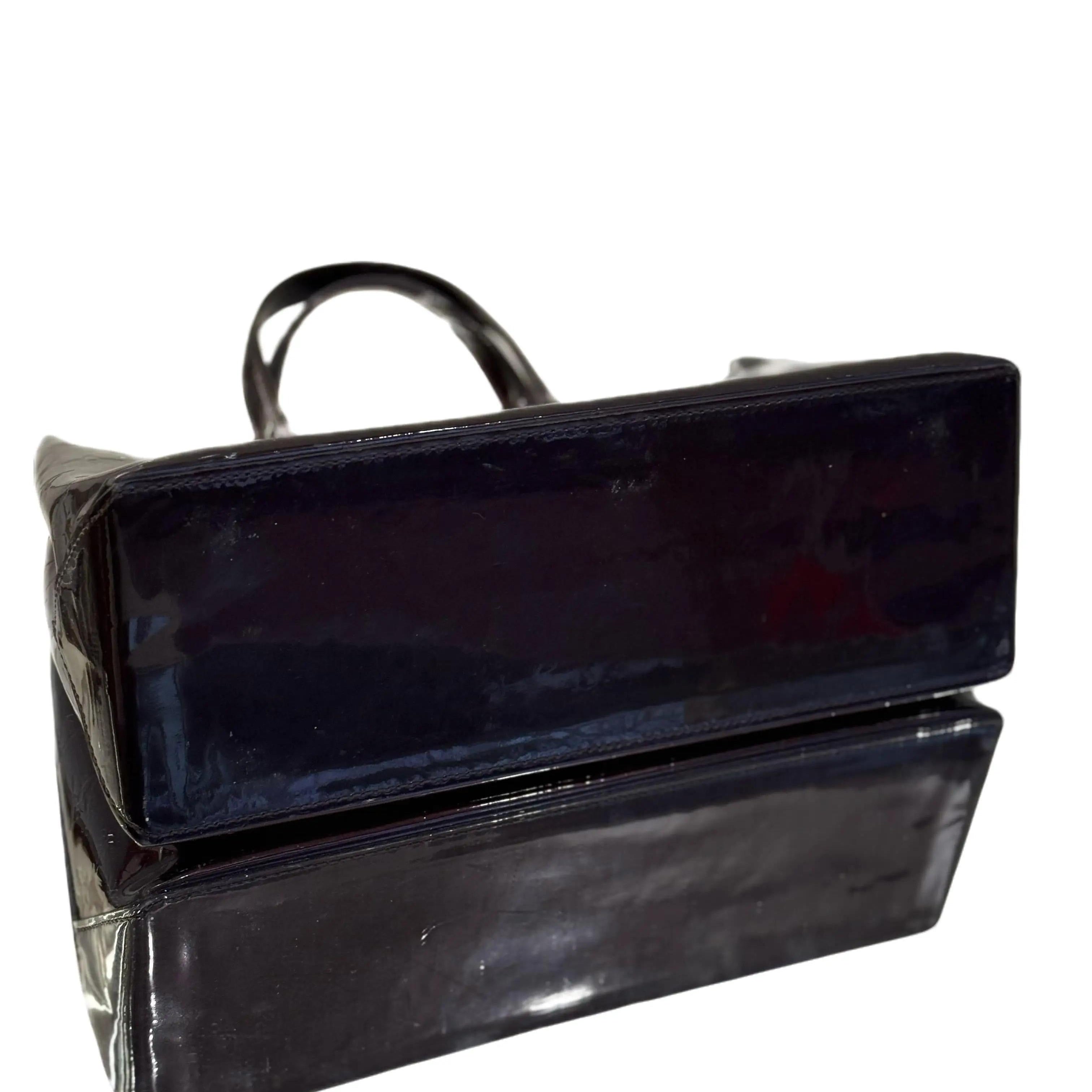 Louis Vuitton Wilshire Handbag Cherry Red Vernis Leather