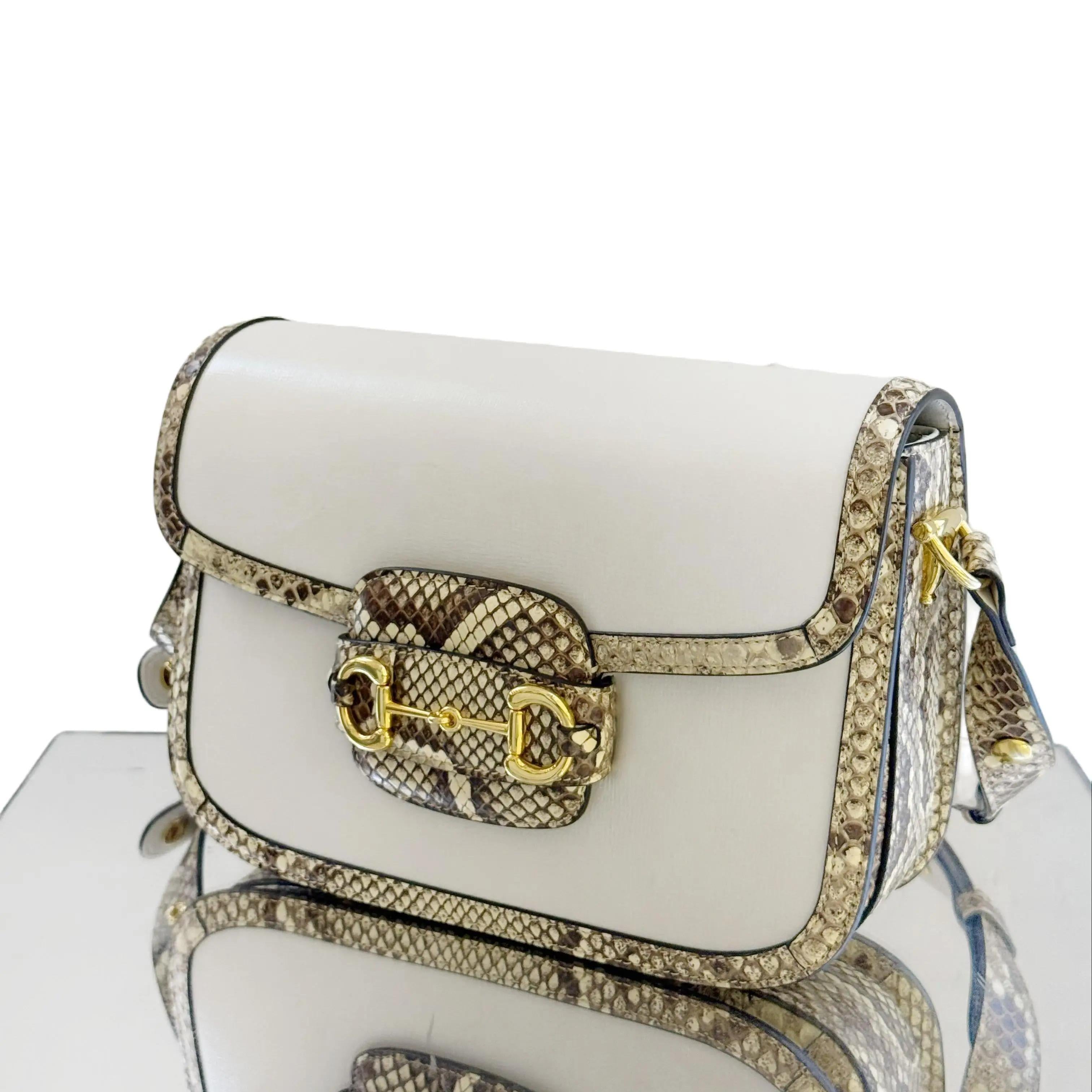 Gucci Horsebit 1955 exotic leathers Shoulderbag