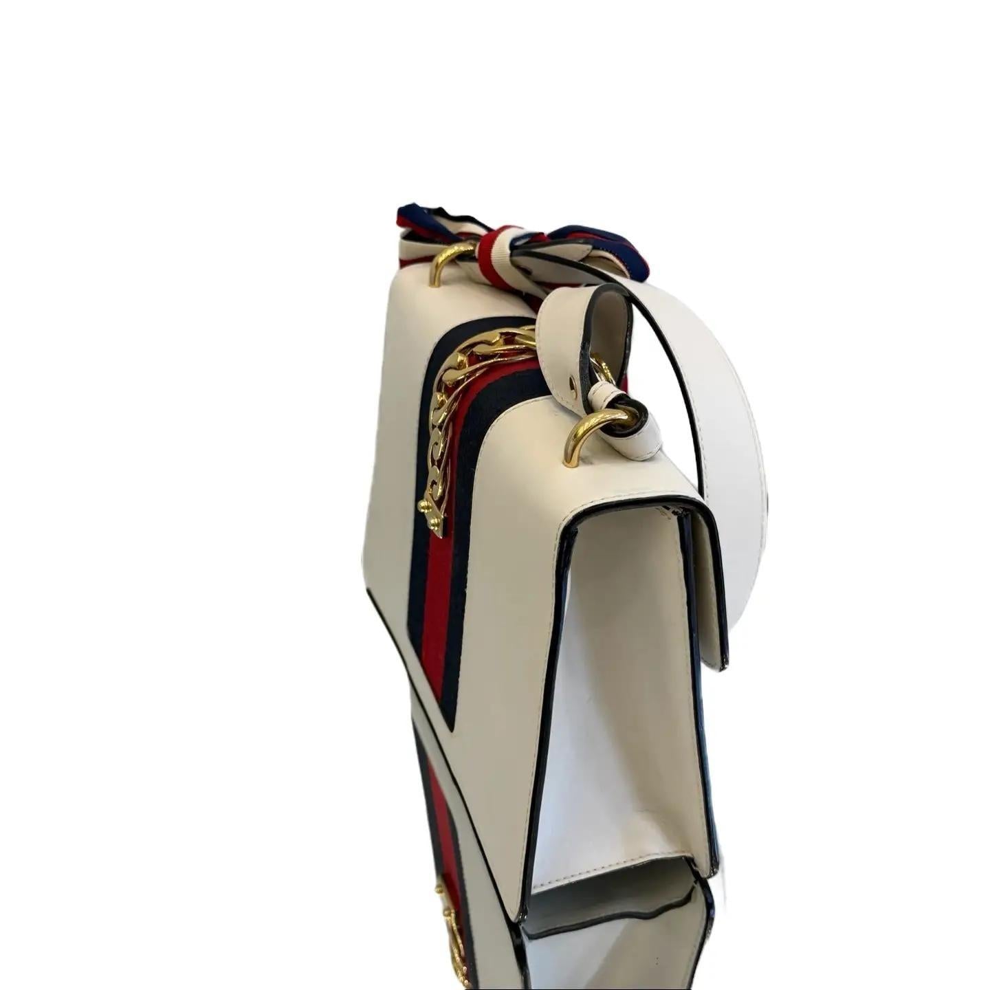 Gucci Sylvie Web Sylvie Small Neutrals Shoulder Bags