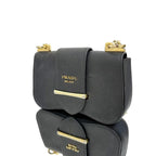 Prada Sidonie leather crossbody bag Black