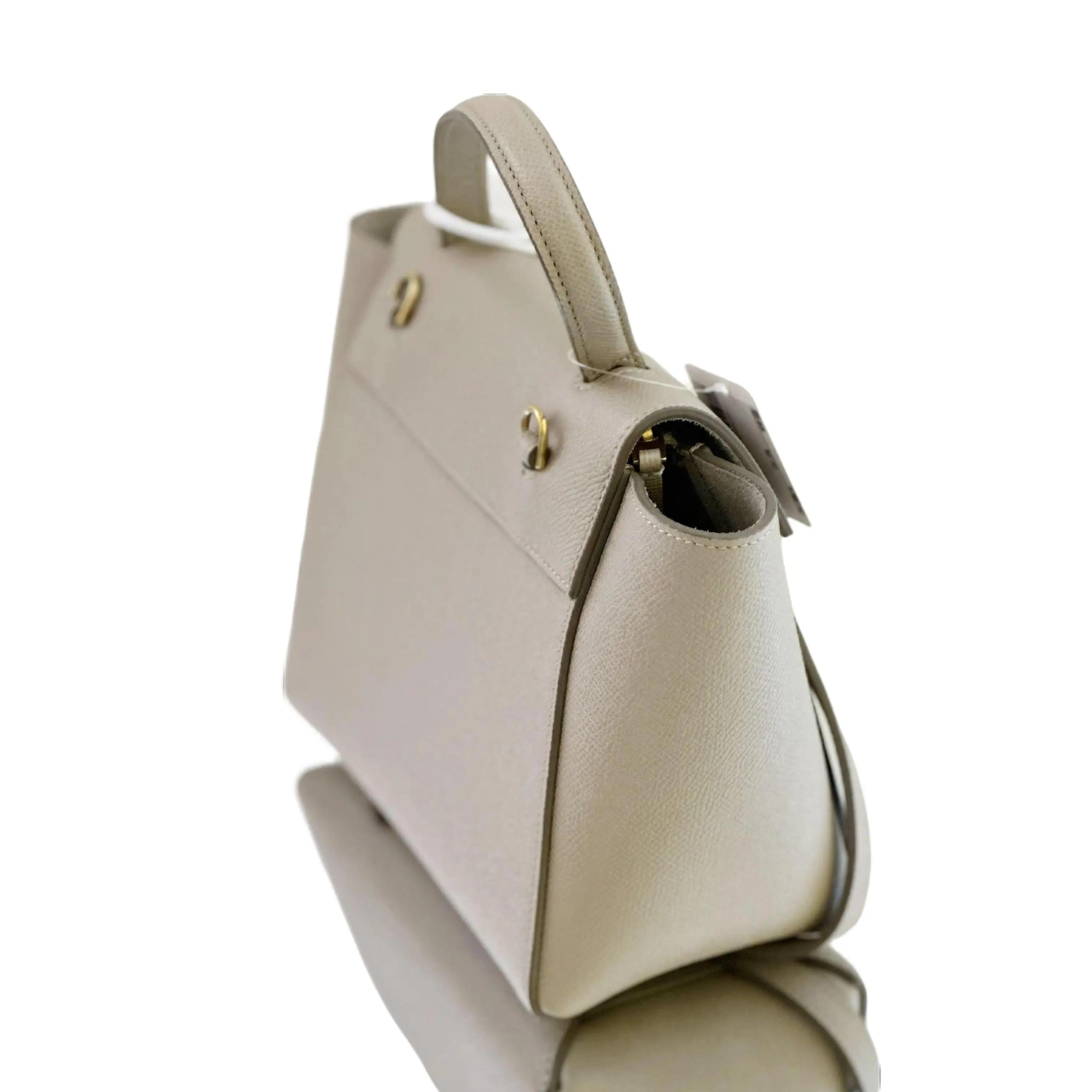 Celine Mini In Beige Calfskin Leather