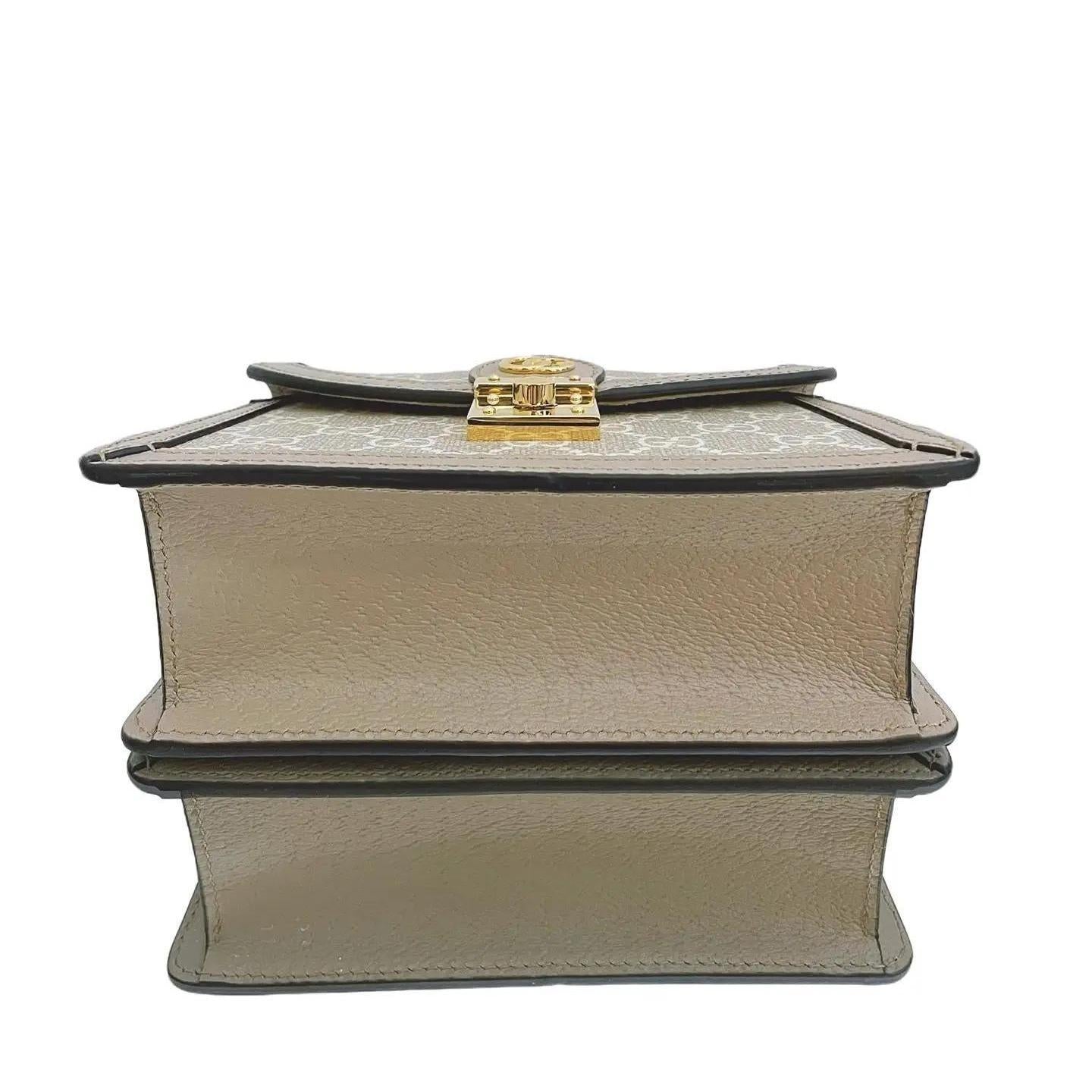 GUCCI Supreme GG Ophidia Mini Shoulder Bag Beige/White