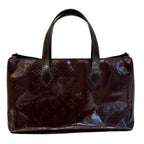 Louis Vuitton Wilshire Handbag Cherry Red Vernis Leather
